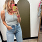 Krista Stripe Tank (Blue)