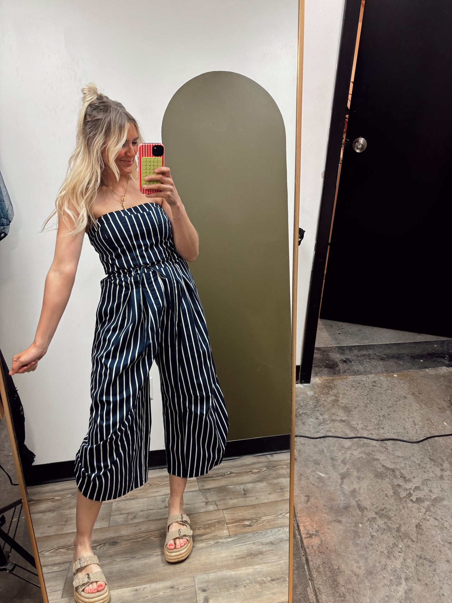 Lina Stripe Jumpsuit