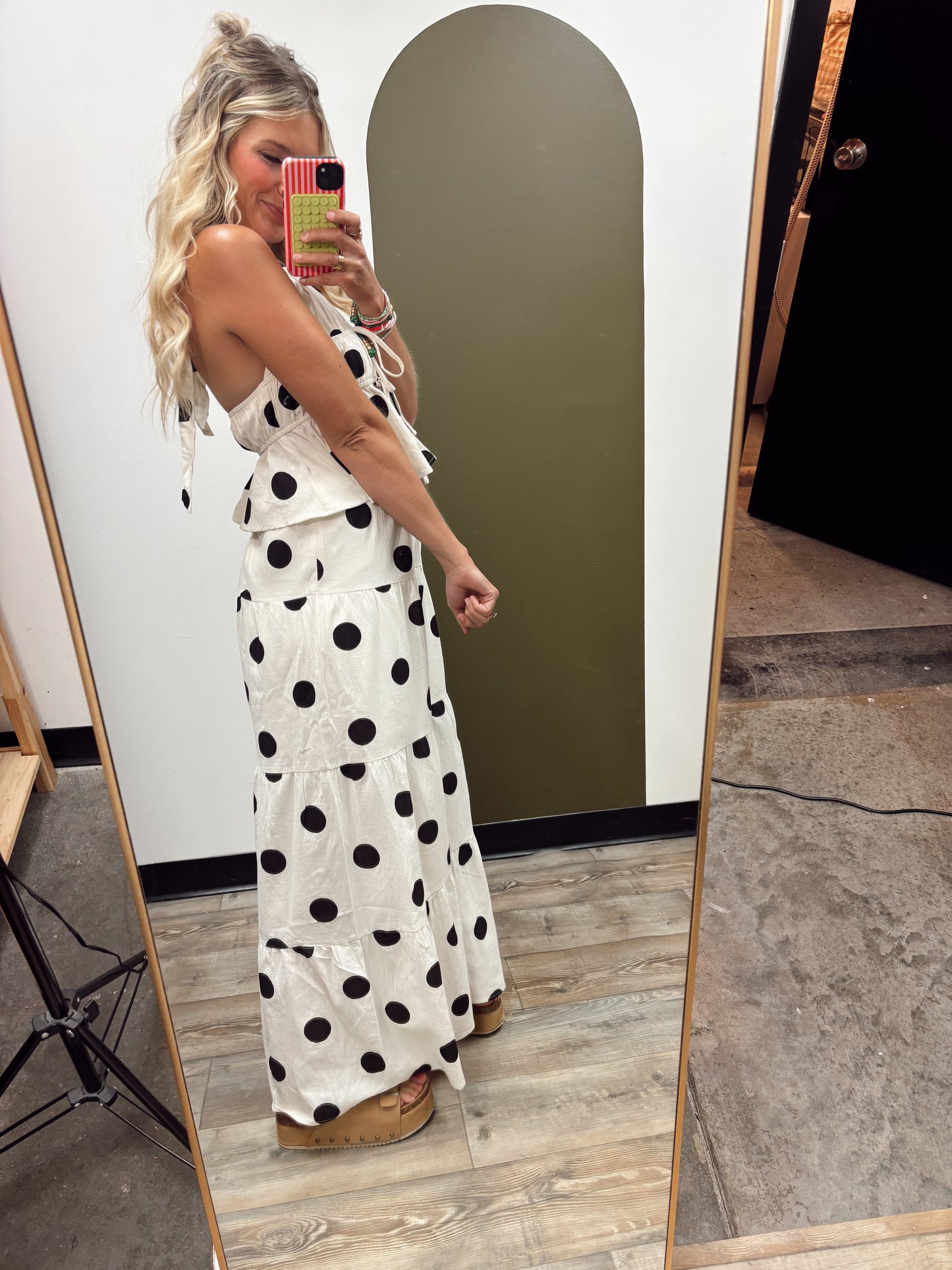 Vixen Halter Pant Dot Set