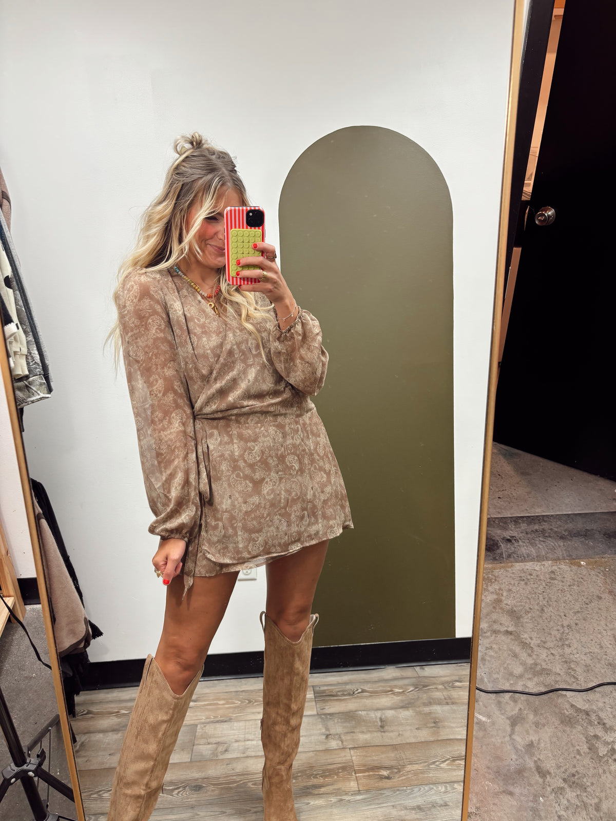 Amara Wrap Mini Dress