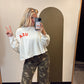 USA Crop Sweatshirt