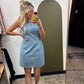 Music In The Air Denim Dress