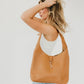 Haddie Hobo Vegan Leather Tote (Brown)