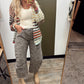 Zebra Print Barrel Jean