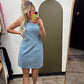 Music In The Air Denim Dress