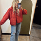 Packable Puffer Jacket (Brick)