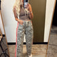 Leopard Sport Striped Pant