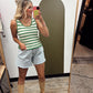 Lyla Stripe Tank (Green)