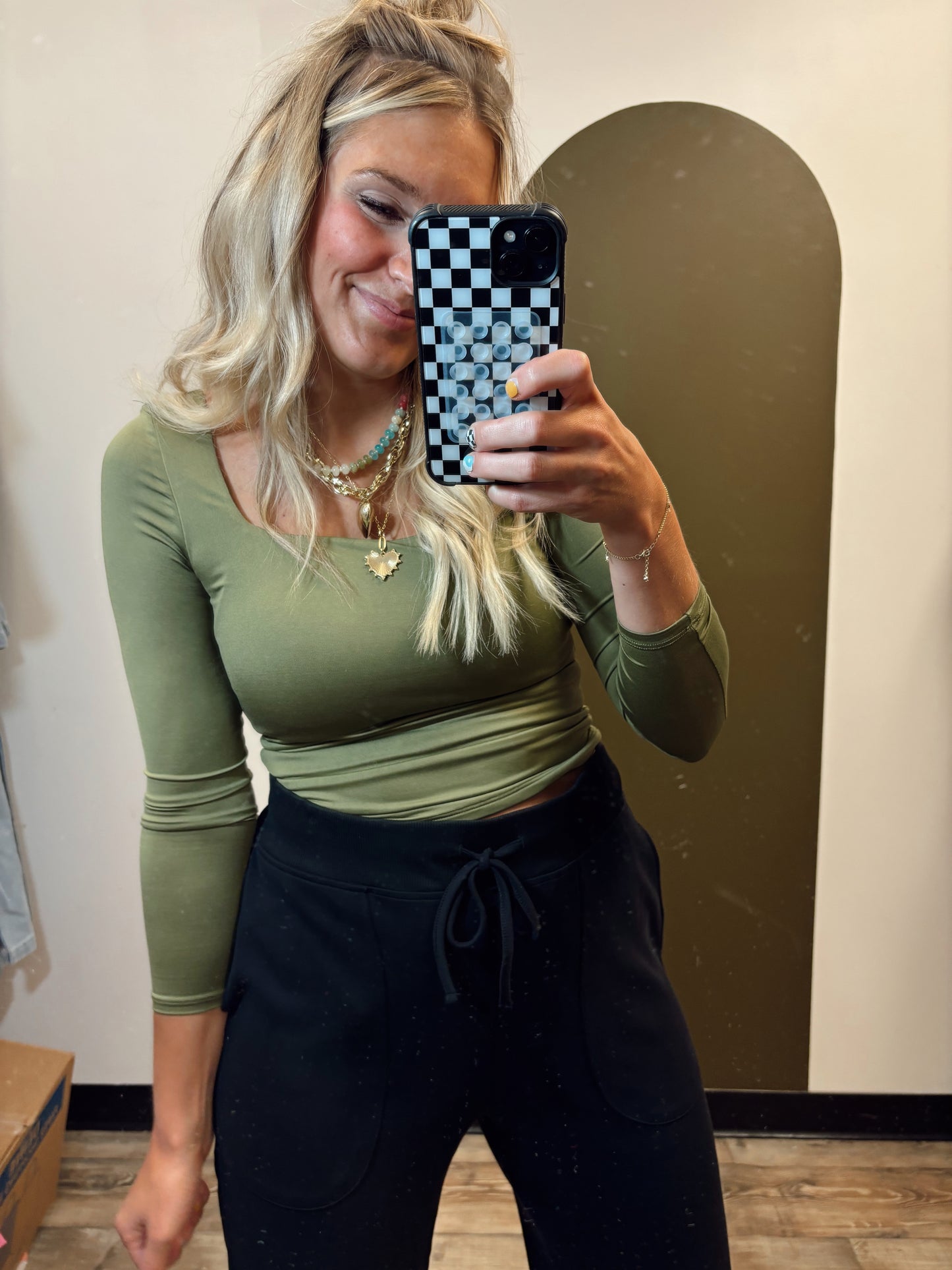 There She Goes Top (Olive)