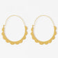 Scallop Hoop Earring