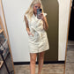 Kathleen Button Dress (Sand)