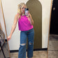 Flamingo Girl Slvless Top (Pink)