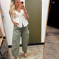 Twill Cargo Balloon Pant (Green)