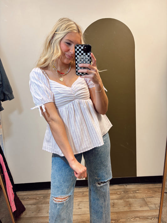 Jessica Sweetheart Top (Lilac)