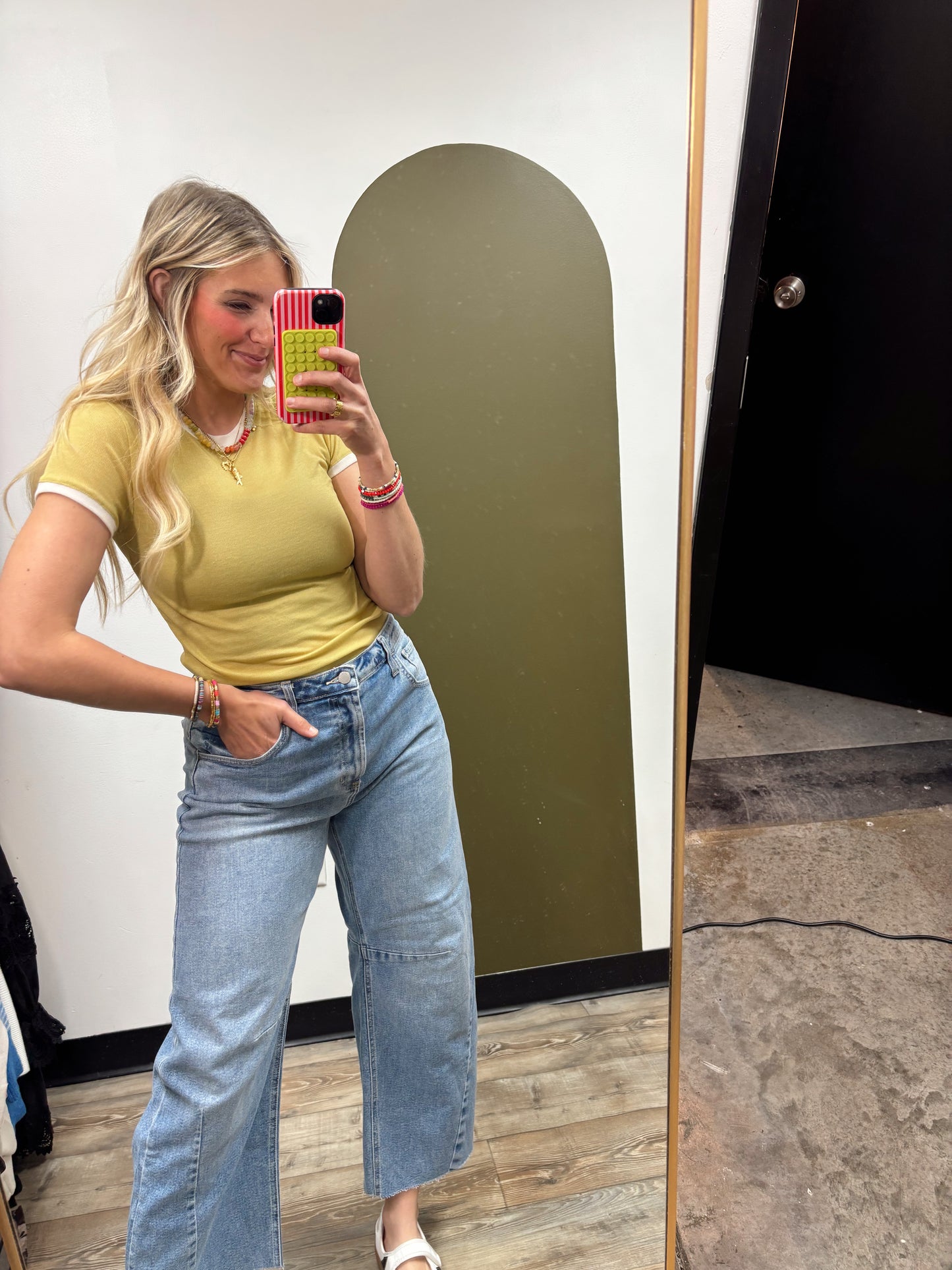 Essential Ringer Tee (Mustard)