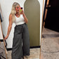 Breezy Stripe Wide Leg Pant