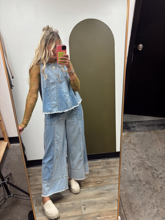 Cloud Wash Denim Set