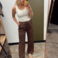 Autumn Drawstring Pant (Brown)