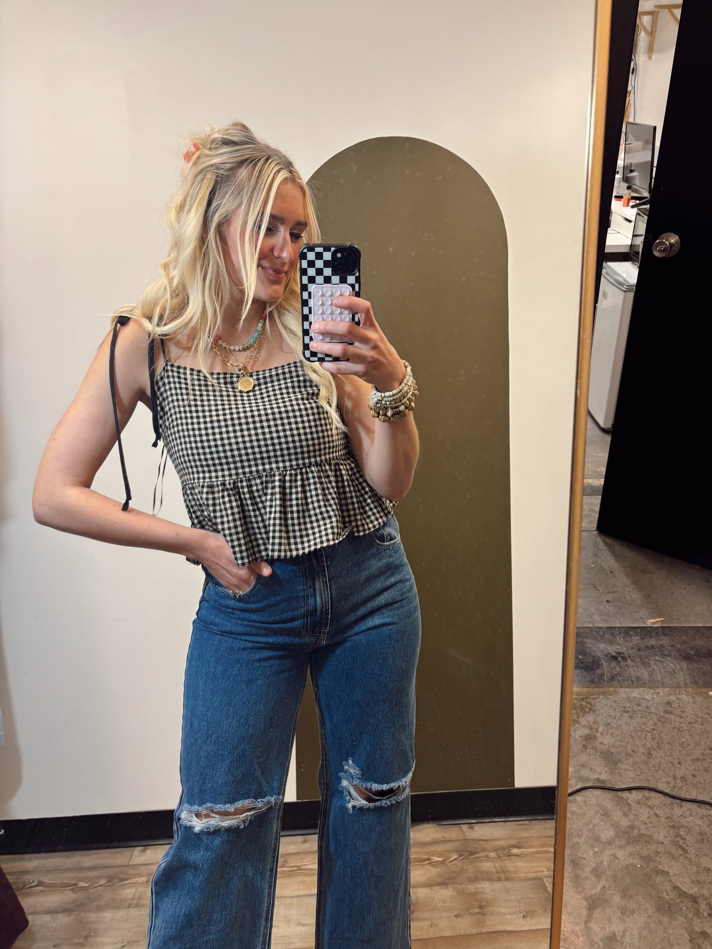 Sabrina Gingham Tank