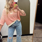 Jordyn Stripe Sweater (Coral)