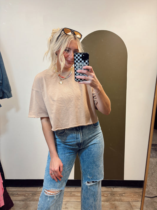 Misty Muscle Tee (Taupe)