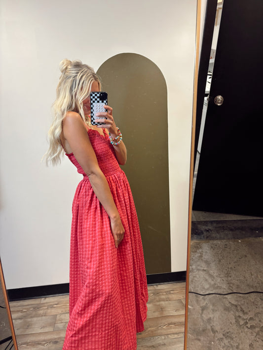Chelsea Gingham Maxi Dress
