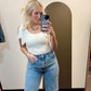 Bow Shoulder Tank (Ivory)