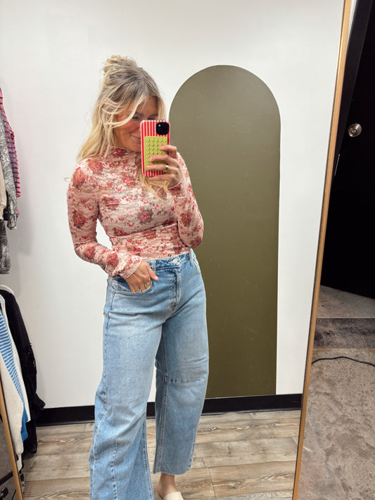 Cherry Blossom Sheer Top