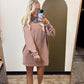 Open Gym Sweat Dress (Brown)