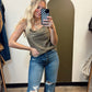 Sparkle and Shine Tank (Olive)