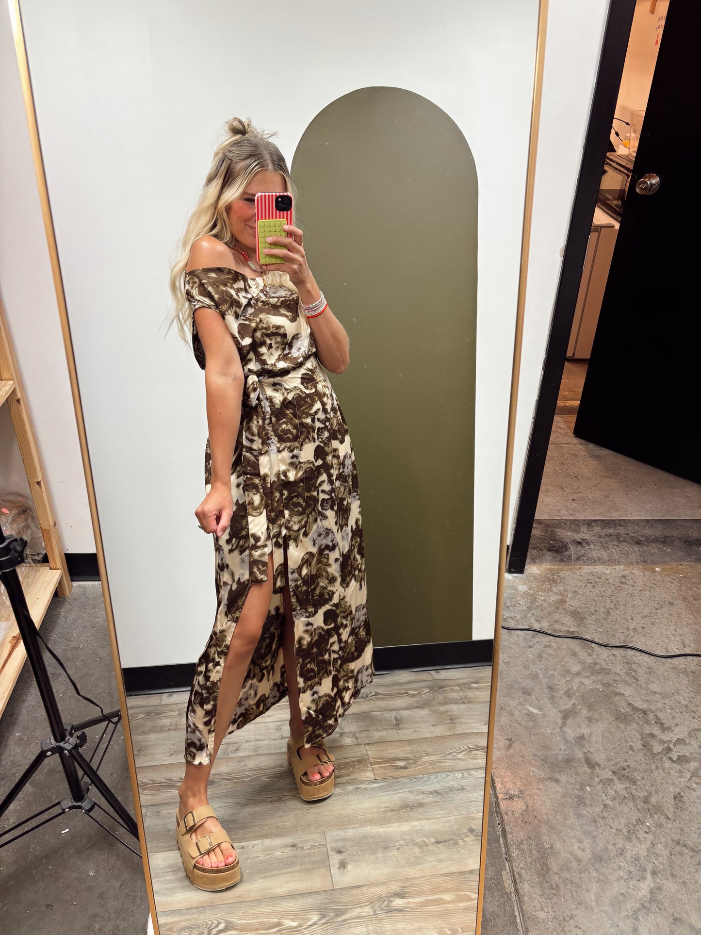Melany Wrap Maxi Dress