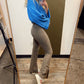 Split Flare Legging (Cocoa)