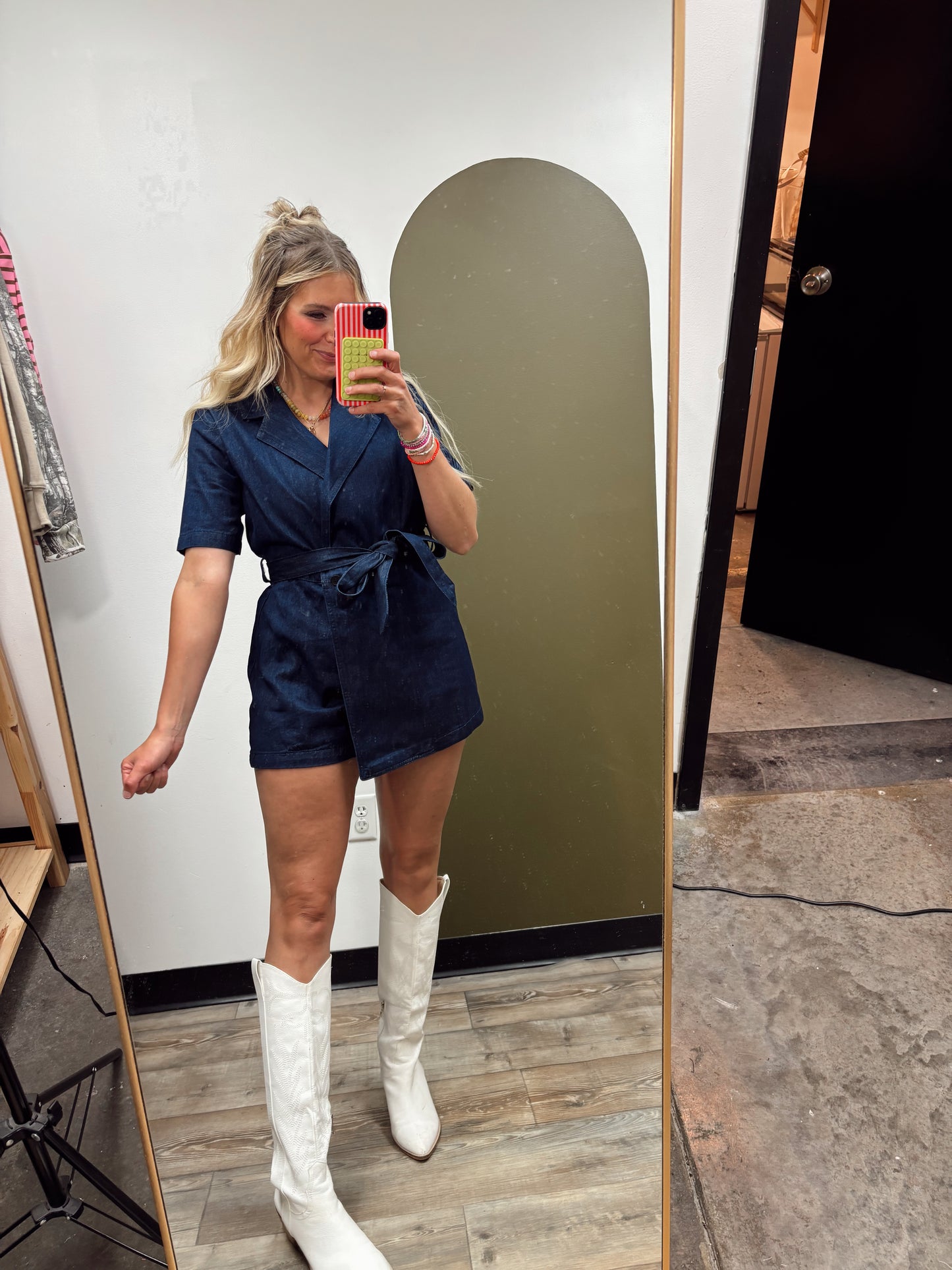 Skyla Denim Romper
