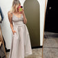 Tatum Stripe Maxi Dress (Brown)
