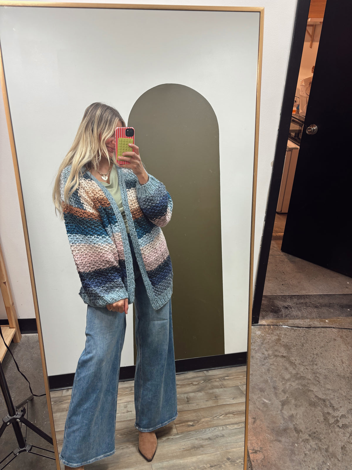 Sweet Skies Crochet Cardigan (Blue)
