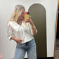 Raelyn Collared Top (White)