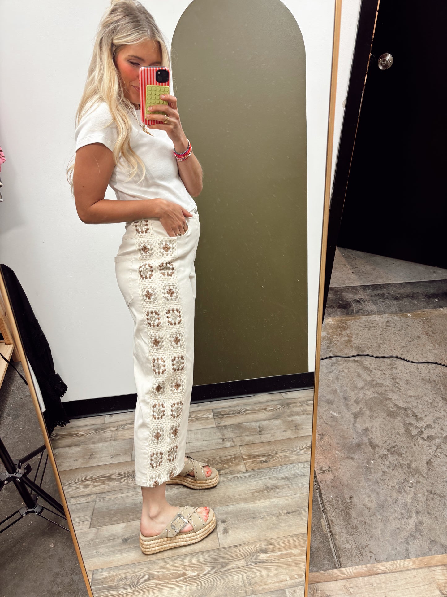 Kiki Crochet Pant (Cream)