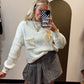 Janis Pullover Sweater (Ivory)