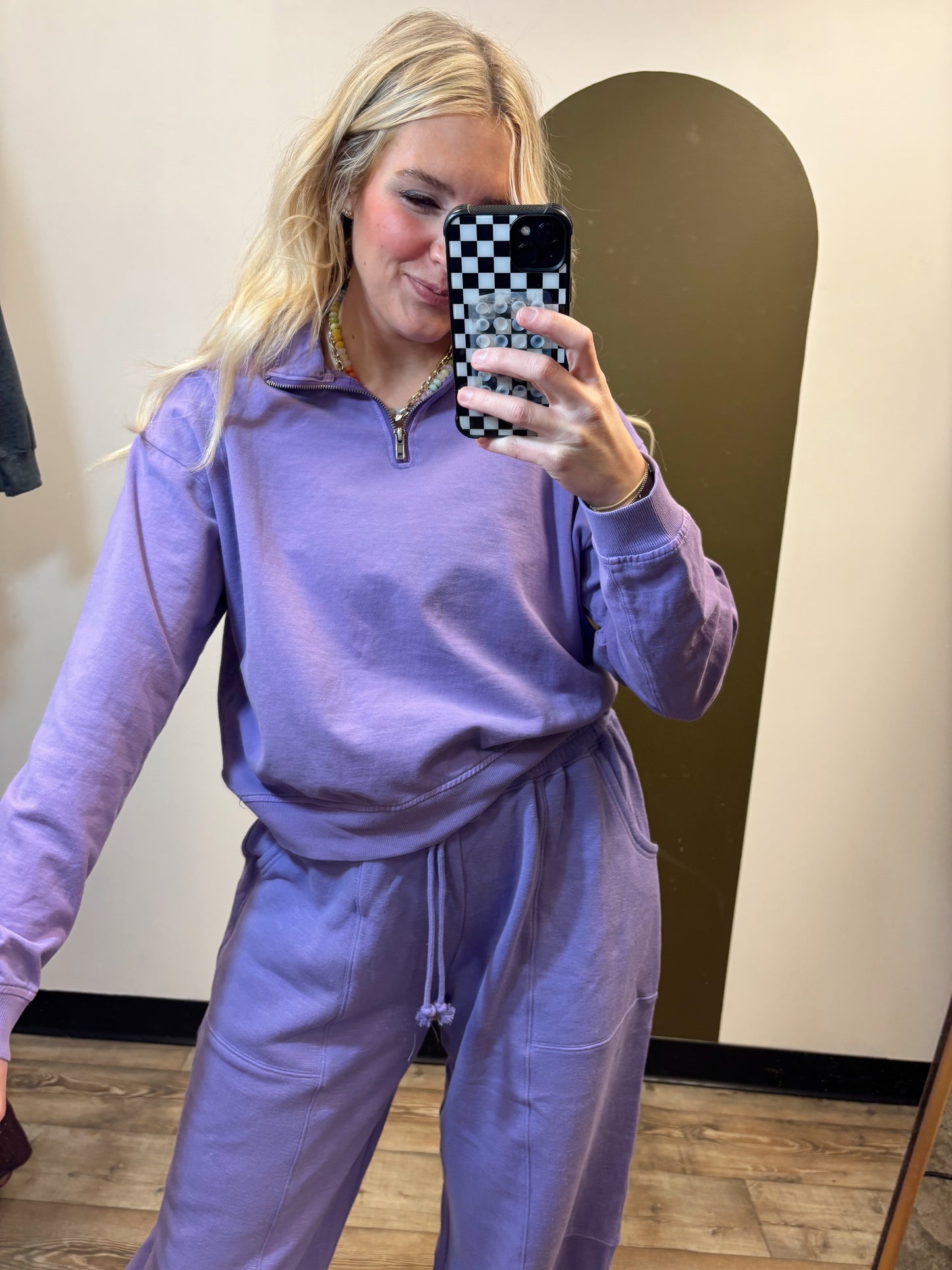 Long Weekend Zip Top (Wisteria)