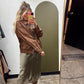 Queen Bee Vegan Leather Jacket (Tan)