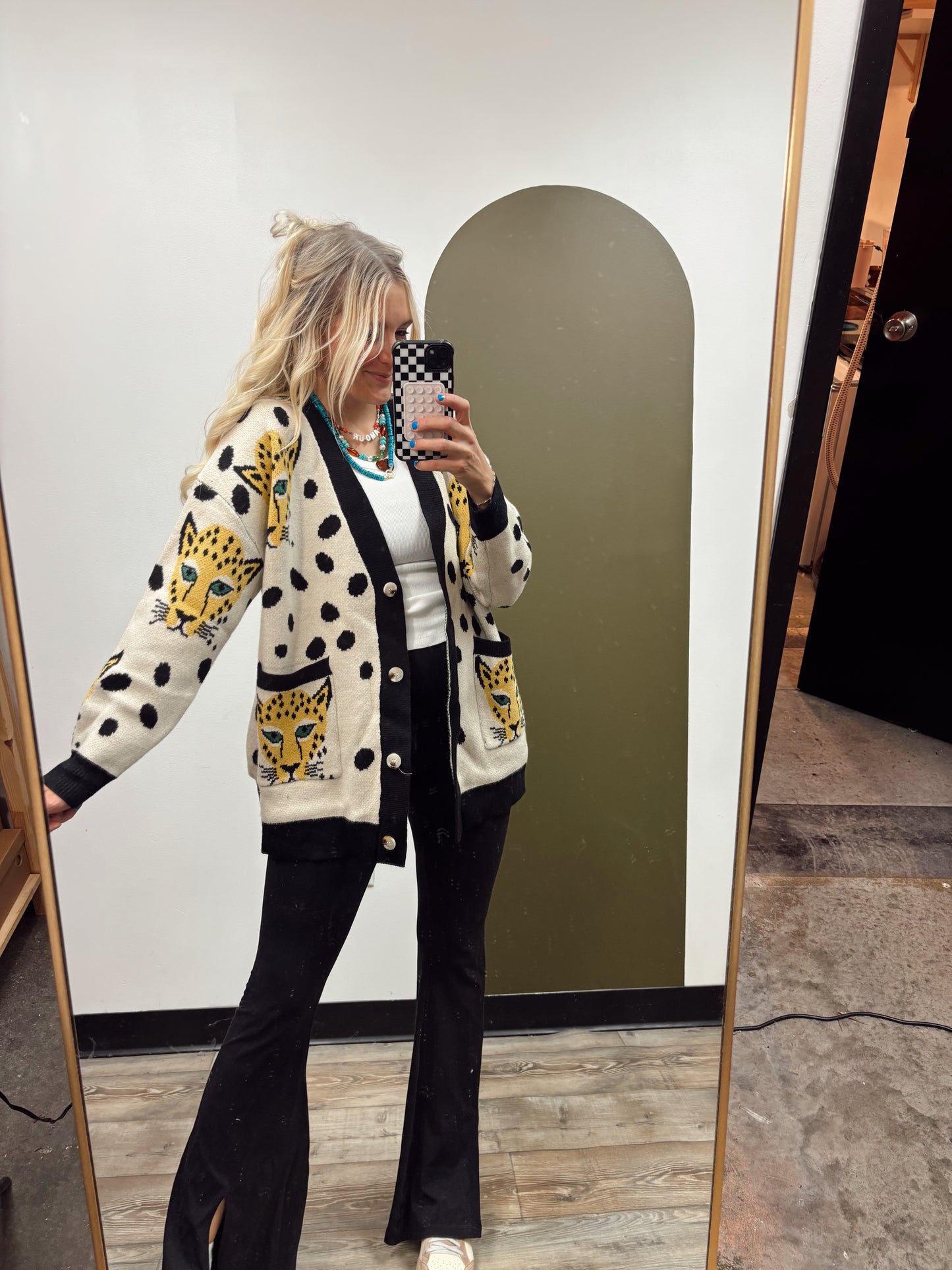 Octavia Leopard Cardigan