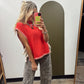 Anja Sweater Vest (Red)