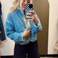 Laurel Denim Puff Jacket