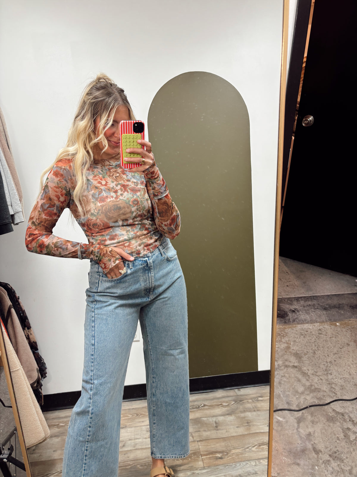 Ayleen Sheer Floral Top
