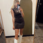 Fall Evening Velvet Dress (Brown)