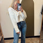 Across Town Crop Hoody (Cream)