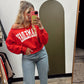 Sydney Game Day Off Shoulder Sweat Top