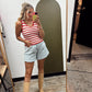 Lyla Stripe Tank (Red)