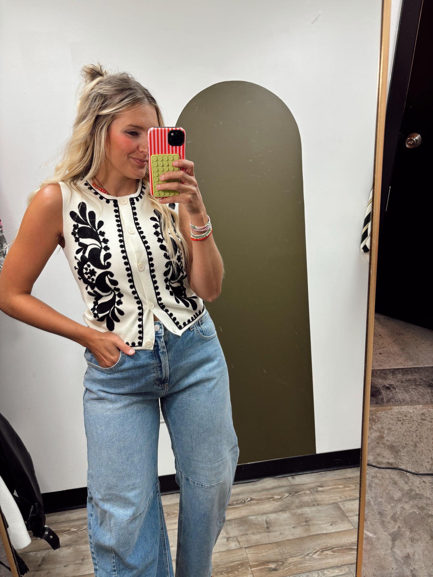 Kali Emb Knit Vest