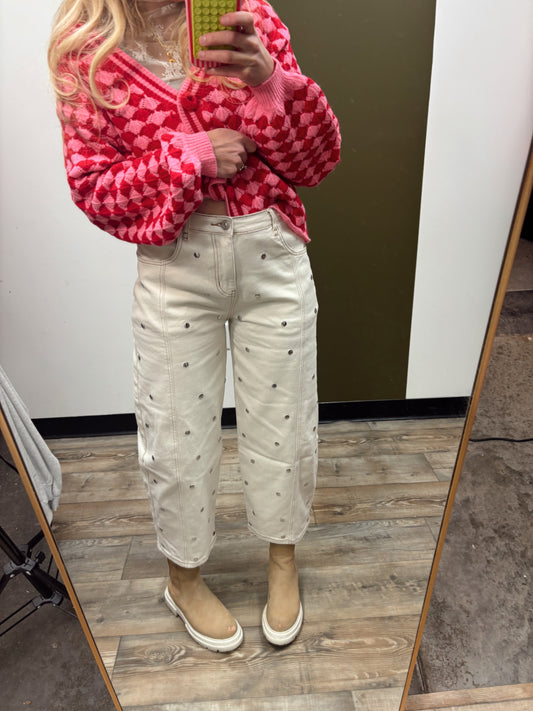 Shine Bright Barrel Denim (Cream)